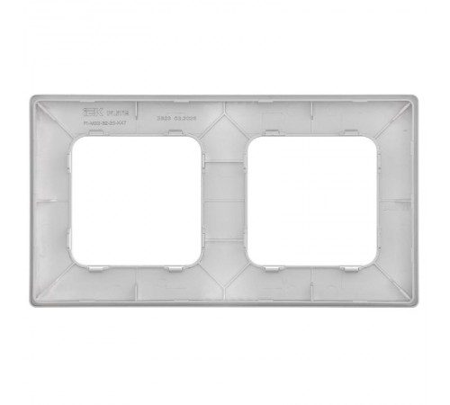 FLITE Classic Рамка 2-ая РУ-2-К-ФлА алюминий  FI-M22-32-20-K47  IEK