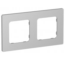 FLITE Classic Рамка 2-ая РУ-2-К-ФлА алюминий  FI-M22-32-20-K47  IEK