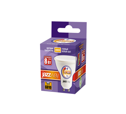 Лампа светодиодная PLED- DIM GU10 8w 3000K 560Lm  230/50  .5035898  Jazzway