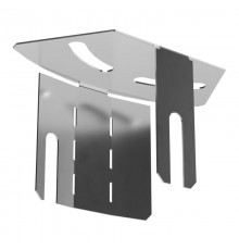 Крышка угла горизонтального изменяемого 0-45 градусов Стандарт INOX (AISI 304) 50  PR16.3605  Промрукав