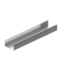 Лоток перф. 150х150х0,8 L3000 мм "Стандарт" Z  LPE150-150-0.8-3000 Z  КМ-профиль