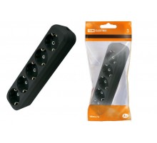 Колодка розеточная 5 гнезд 2П+3 16А 250В черная  SQ1806-0135  TDM