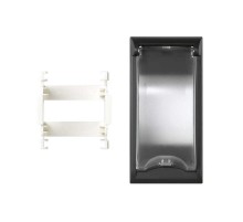 Simon CIMA 500 Плата с крышкой для монтажа автомат. выключателя в колонны, башни, боксы 500CIMA, графит  50000074-038  Simon