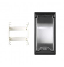 Simon CIMA 500 Плата с крышкой для монтажа автомат. выключателя в колонны, башни, боксы 500CIMA, графит  50000074-038  Simon