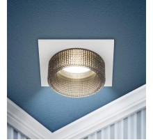 Светильник встраиваемый декоративный DK110 WH/GR MR16 GU5.3 белый серый  Б0058408  ЭРА