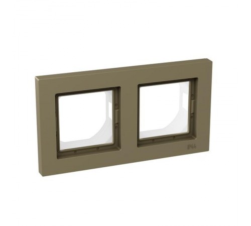 2 - местная рамка, IP44, шампань, пластик Эпика  UP1-FPC-02-44 EKF
