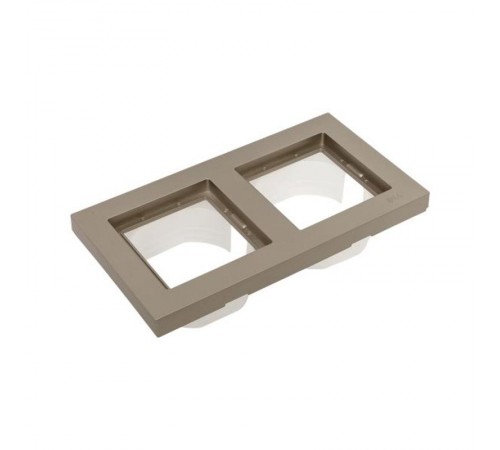 2 - местная рамка, IP44, шампань, пластик Эпика  UP1-FPC-02-44 EKF