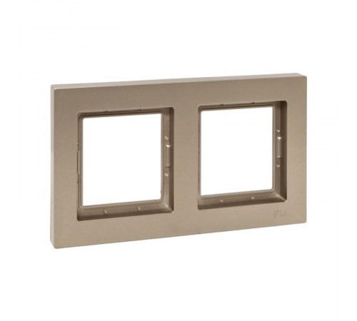 2 - местная рамка, IP44, шампань, пластик Эпика  UP1-FPC-02-44 EKF