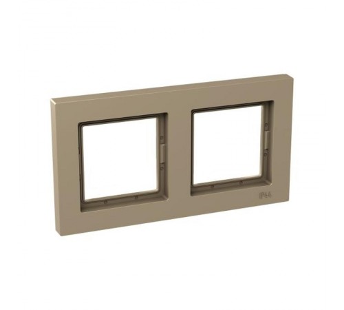 2 - местная рамка, IP44, шампань, пластик Эпика  UP1-FPC-02-44 EKF