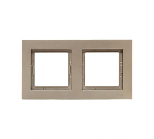 2 - местная рамка, IP44, шампань, пластик Эпика  UP1-FPC-02-44 EKF