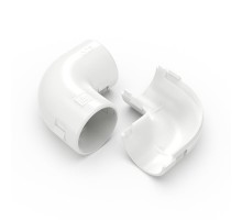 Соединитель угловой разборный белый d25 мм (5шт/300шт уп/кор)  PR13.02452  Промрукав