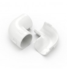 Соединитель угловой разборный белый d25 мм (5шт/300шт уп/кор)  PR13.02452  Промрукав