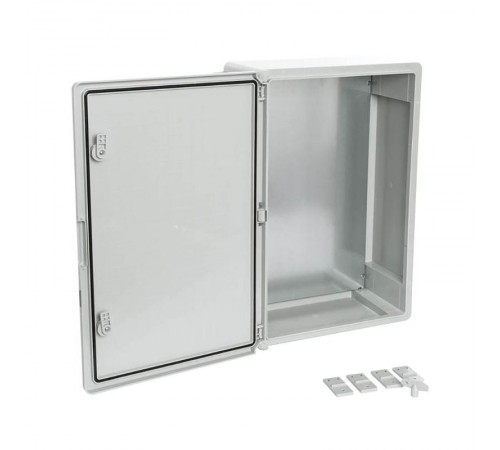 Корпус пластиковый с монтажной панелью ЩМП IP65 серая дверь 600х400х200  PR08.26486  Промрукав