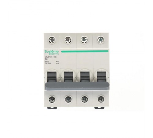 Выключатель автоматический четырёхполюсный 6A B 6kA City9  C9F16406 Systeme Electric