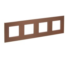 SKANDY Рамка 4-местная SK-F34Br металл шоколад   SK-M42-M-K30  IEK