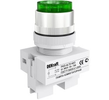 Лампа комм. ALTE 22 мм Цвет:ЗЕЛЕНЫЙ неон 220В ЛK-22  25007DEK  DEKraft