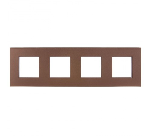 SKANDY Рамка 4-местная SK-F34Br металл шоколад   SK-M42-M-K30  IEK