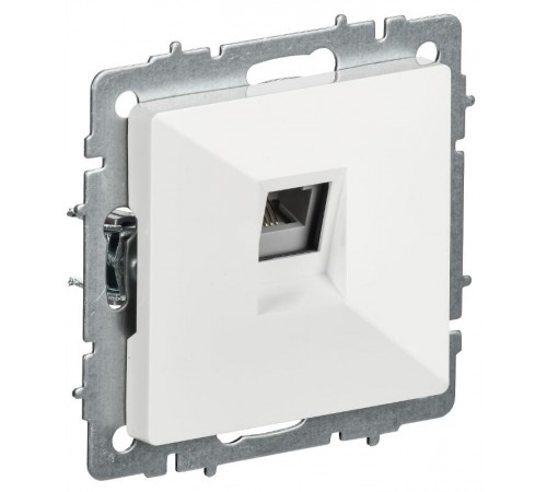 BRITE Розетка телефонная RJ11 РТ10-БрБ белый  BR-T10-K01  IEK