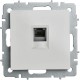 BRITE Розетка телефонная RJ11 РТ10-БрБ белый  BR-T10-K01  IEK