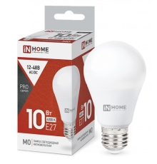 Лампа светодиодная низковольтная LED-MO-PRO 10Вт 12-48В Е27 4000К 900Лм  4690612038032  IN HOME
