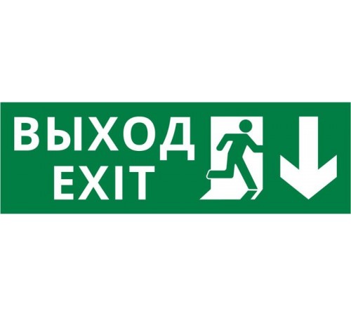 Пиктограмма ДСО-IP65-Н "Выход Фигура - вниз 1"  60510DEK  DEKraft