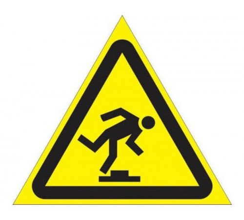 Знак W 14 "Осторожно. Малозаметное препятствие" 200х200х200 мм  an-w-14  EKF