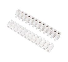 Клеммная винтовая колодка KВ-35 10-35, ток 80 A, полиэтилен белый (10 шт./уп.)  07-5035  REXANT