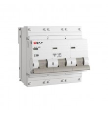 Авт. выкл. 3P 40А (C) 10кА ВА 47-100M без тепл. расцепит. PROxima  mcb47100m-3-40C-pro  EKF