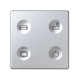 Сенсорный 4-кл выключатель с тематической маркировкой Т1, алюминий  8000643-093  Simon