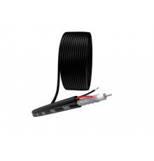 Кабель для аналогового видеонаблюдения KK-0.5-PE ККСП-2x0,5 мм, бухта 200 метров, чёрный  Б0052741  ЭРА