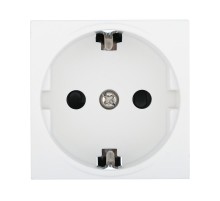 45-Розетка с з/к, со шторками (бел.) LK45 (16 шт)  851404-1  Ecoplast