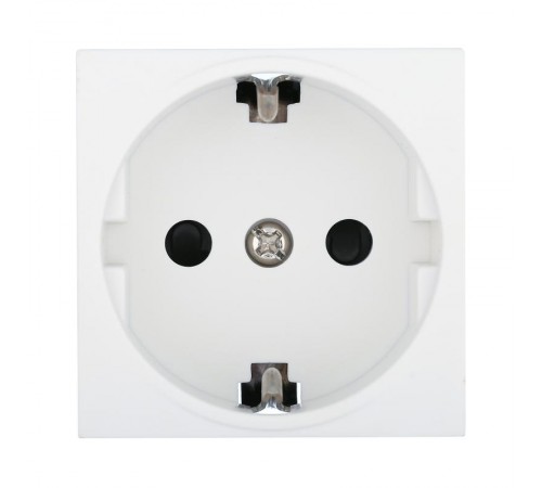 45-Розетка с з/к, со шторками (бел.) LK45 (16 шт)  851404-1  Ecoplast