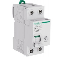 Systeme9 Выключатель дифференциального тока (ВДТ) 63A 2P 30мА Тип-AC 230В  S9R12263  SE