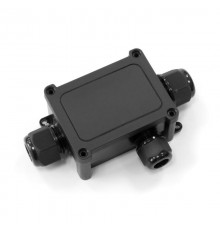 Распределительная коробка 3-вводная IP68 ПА66 40А 450В d5-14 мм 135х81х42 черная  PR08.13148  Промрукав