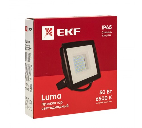 Прожектор светодиодный СДО-3004 50Вт 6500К IP65 EKF Basic  FLL-3004-50-6500  EKF