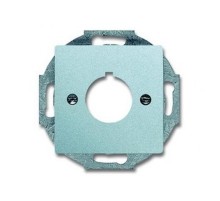 Плата центральная (накладка) с суппортом для командно-сигнальных приборов D=22.5 мм, future, серебристый алюминий  1724-0-4261   2CKA001724A4261  A