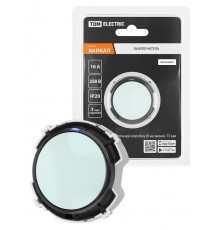 Выключатель 1-кл. 16А 250В кнопочный механизм фисташковый, "Байкал"   SQ1819-0122  TDM