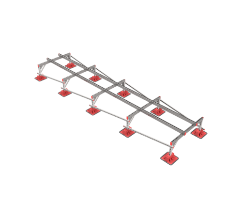 Опорная конструкция для установки оборудования TECHNORAPTOR LIGHTFOOT 1200х5000 тип 1  KM-TR-LTF-SSEI-1200-5000-1  КМ - профиль