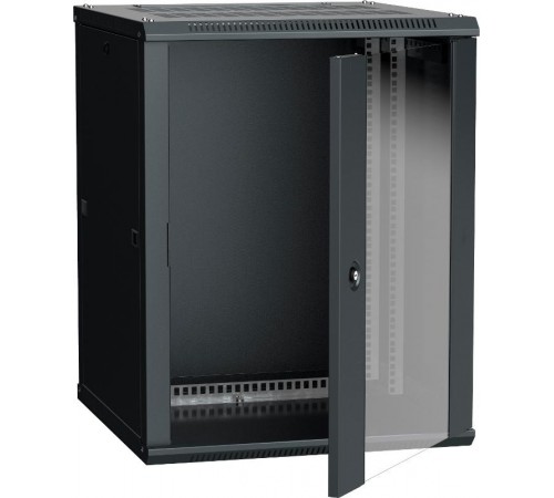 Шкаф LINEA W 18U 600x600 мм дверь стекло, RAL9005  LWR5-18U66-GF  ITK