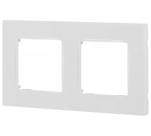 Рамка для розеток и выключателей  Серия 12 12-5202-01 на 2 поста, Классик, белый  Б0067771  ЭРА