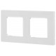 Рамка для розеток и выключателей  Серия 12 12-5202-01 на 2 поста, Классик, белый  Б0067771  ЭРА