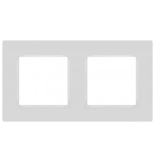 Рамка для розеток и выключателей  Серия 12 12-5202-01 на 2 поста, Классик, белый  Б0067771  ЭРА