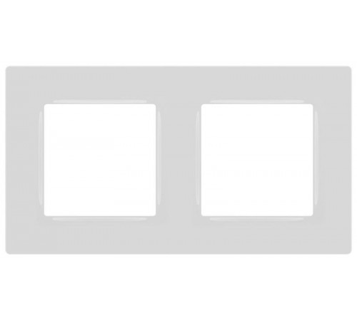 Рамка для розеток и выключателей  Серия 12 12-5202-01 на 2 поста, Классик, белый  Б0067771  ЭРА