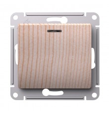 GLOSSA Сосна Выключатель 1-клавишный с подсветкой, сх.1а, 10АХ, механизм  GSL001513  SE