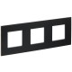 SKANDY Рамка 3-местная SK-F33Bl металл черный   SK-M32-M-K02  IEK