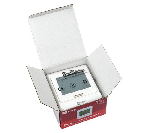 Сенсорный термостат для теплых полов электронный 16А 230В EKF Proxima  ett-3  EKF