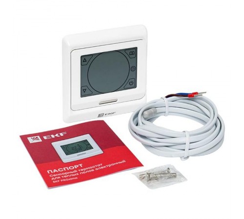 Сенсорный термостат для теплых полов электронный 16А 230В EKF Proxima  ett-3  EKF