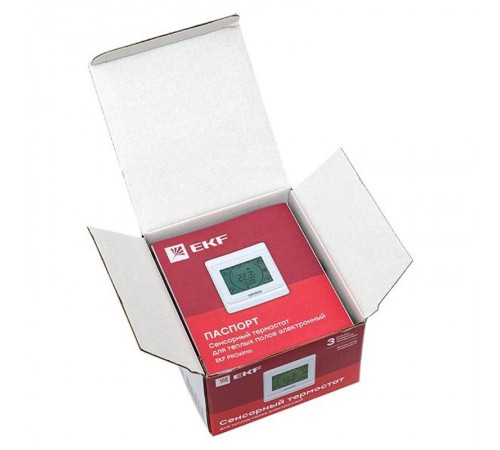 Сенсорный термостат для теплых полов электронный 16А 230В EKF Proxima  ett-3  EKF