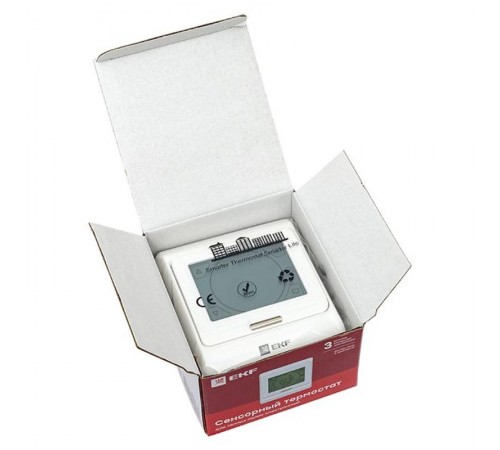 Сенсорный термостат для теплых полов электронный 16А 230В EKF Proxima  ett-3  EKF