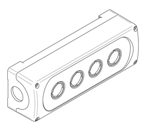 Корпус кнопочного поста MEP4-0 на 4 элемента пластиковый  1SFA611814R1000  ABB